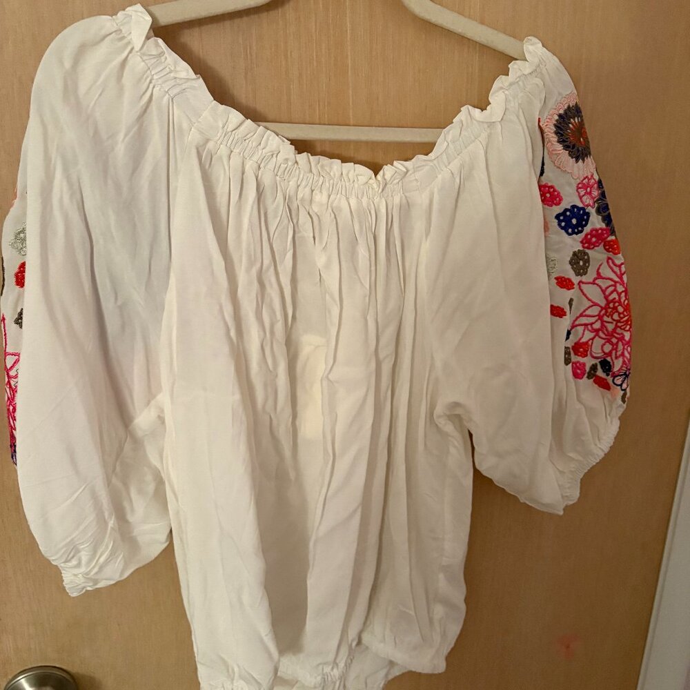 embroidered peasant blouse